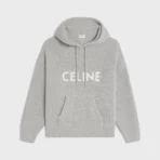 celine light grey hooded sweater