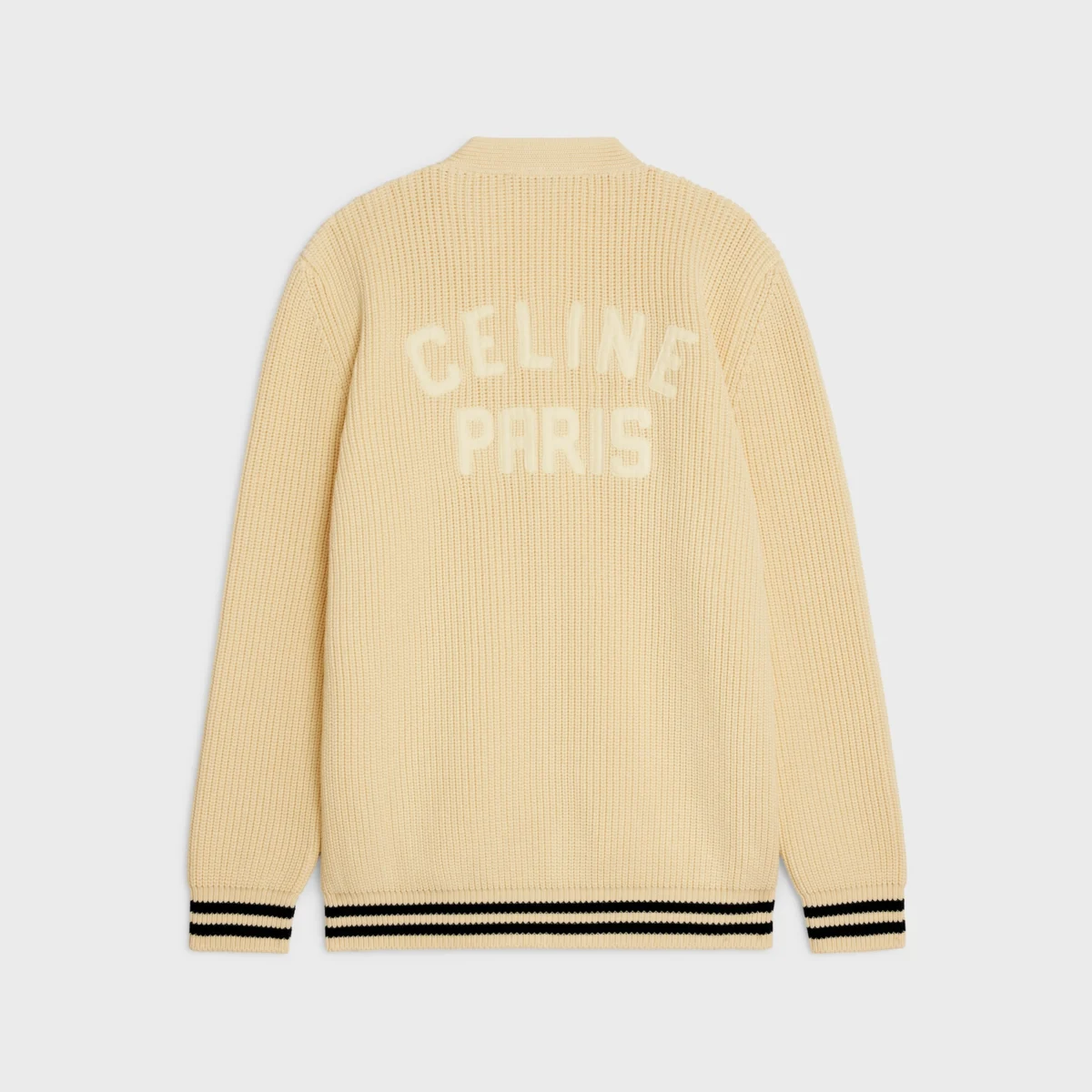 celine off white beige sweater