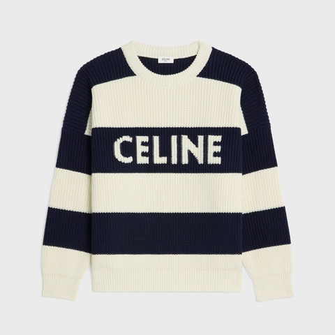 SWEATER IN STRIPED COTTON