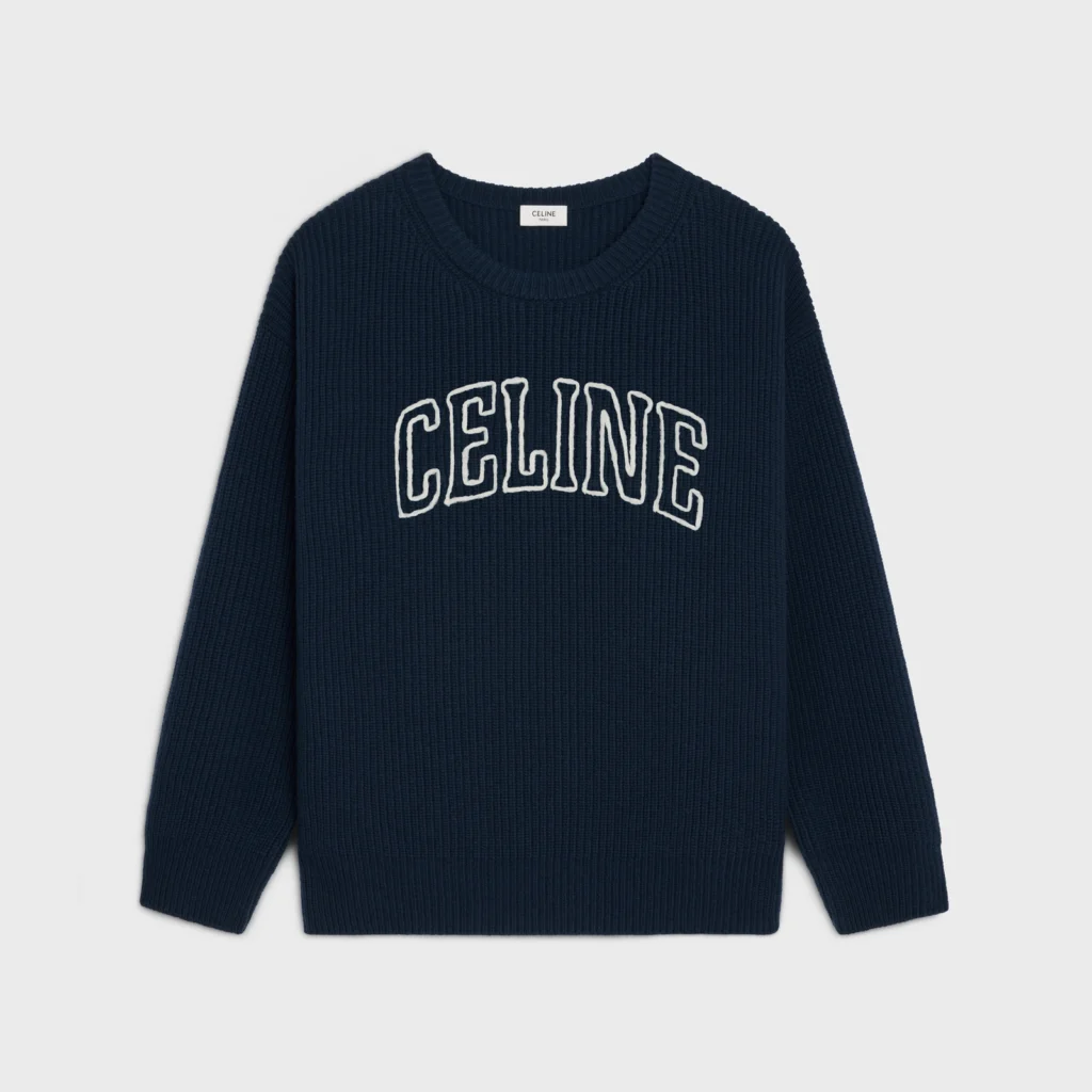 celine blue navy sweater