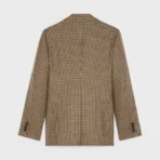 CLASSIC JACKET IN CHECKED WOOL CAMEL/MARRON/BRUN