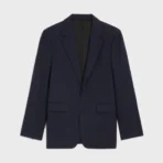 CLASSIC JACKET IN WOOL GABARDINE NAVY