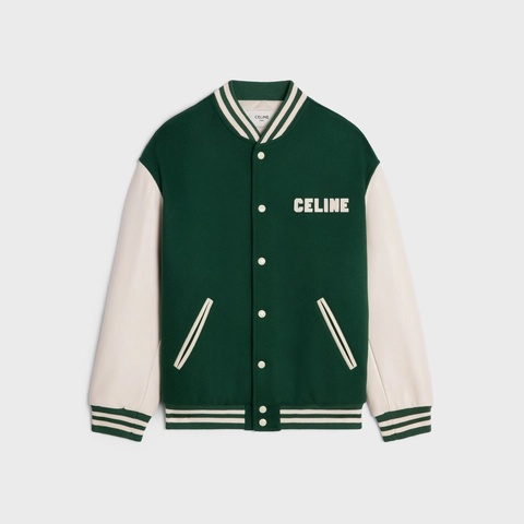celine green jacket