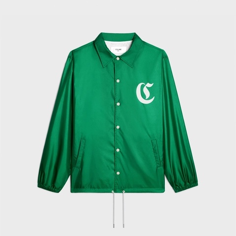 celine green jacket