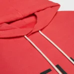 celine red hoodie