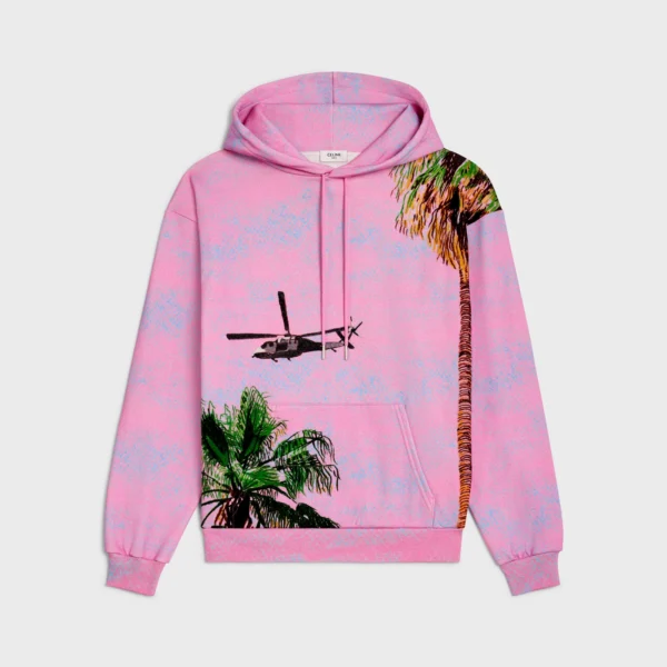 celine pink hoodie