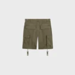 celine army green shorts